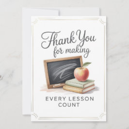 Teacher Thank You Card サンキューカード