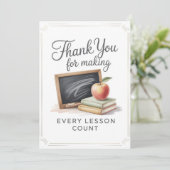 Teacher Thank You Card サンキューカード (スタンド正面)