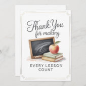 Teacher Thank You Card サンキューカード (正面/裏面)