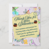 teacher thank you card. サンキューカード (正面)