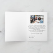 Teacher Thank You Card with Stationery Accents カード (内部)