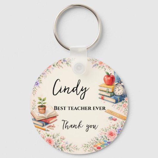 Teacher Thank You Gift | End of School Year キーホルダー (正面)
