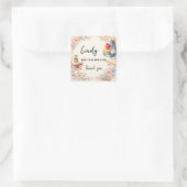 Teacher Thank You Gift | End of School Year スクエアシール (バッグ)