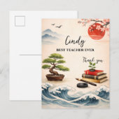 Teacher Thank You Gift | End of School Year ポストカード (正面/裏面)