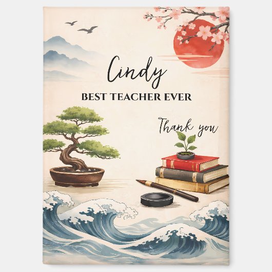 Teacher Thank You Gift | End of School Year マグネット (正面)