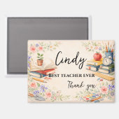 Teacher Thank You Gift | End of School Year マグネット (正面/裏面)