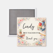 Teacher Thank You Gift | End of School Year マグネット (正面/裏面)