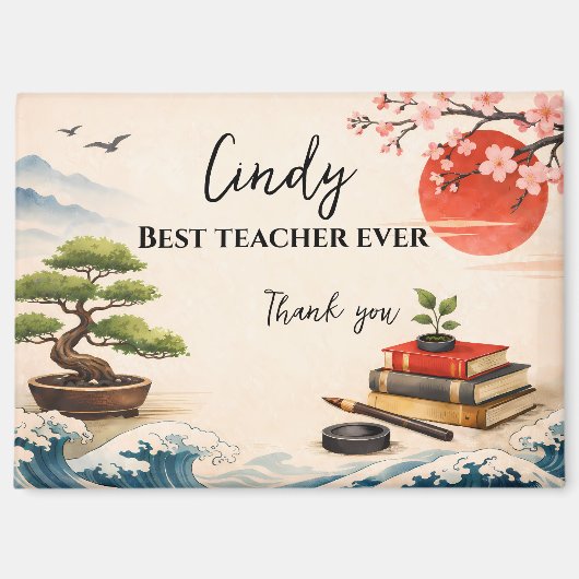 Teacher Thank You Gift | End of School Year マグネット (正面)