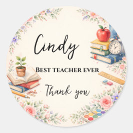 Teacher Thank You Gift | End of School Year ラウンドシール