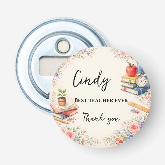 Teacher Thank You Gift | End of School Year 栓抜き (正面)