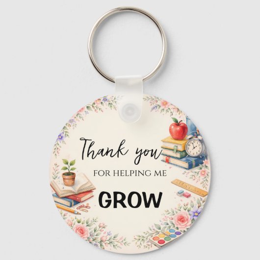 Teacher Thank You Gifts | End of School Year キーホルダー (正面)