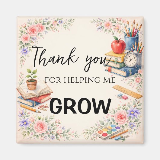 Teacher Thank You Gifts | End of School Year マグネット (正面)