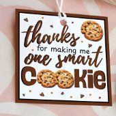 Teacher Thank You One Smart Cookie Gift フェイバータグ