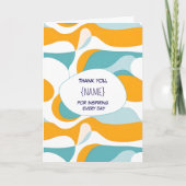 Teacher Thank You –  Personalized カード (正面)