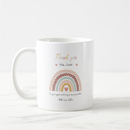 Teacher thank you Rainbow Mug コーヒーマグカップ