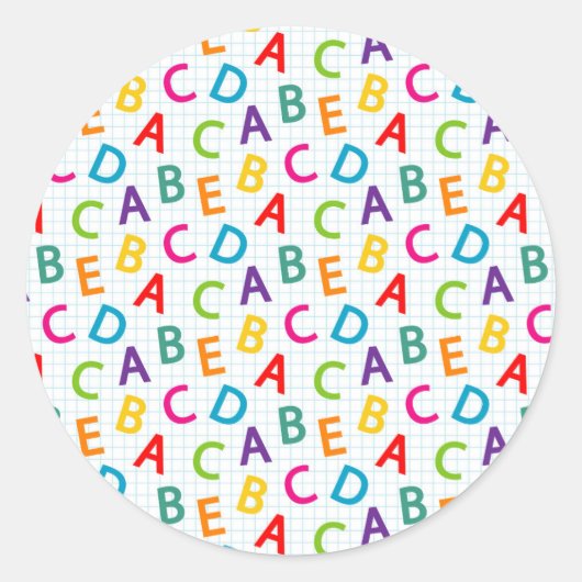 Teacher The Best Teachers Teach From The Heart ラウンドシール (正面)