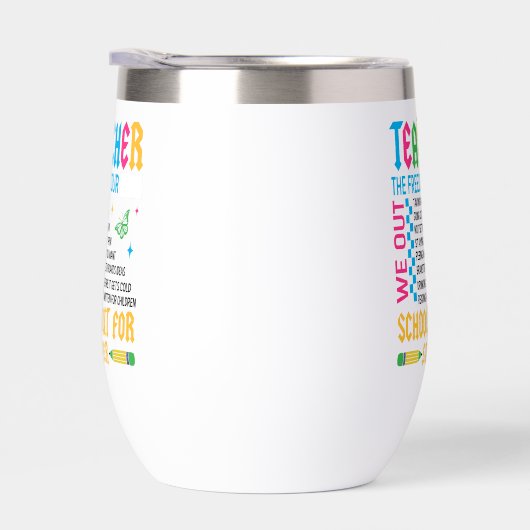 TEACHER The Freedom Tour Funny End of Year Teacher (右面)