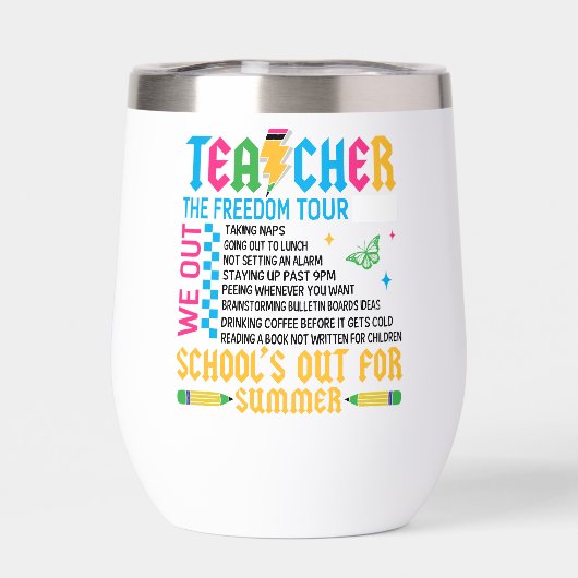 TEACHER The Freedom Tour Funny End of Year Teacher (背面)