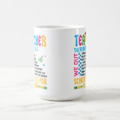 TEACHER The Freedom Tour Funny End of Year Teacher モーフィングマグカップ (中央)