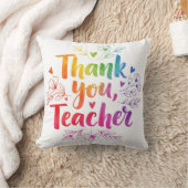Teacher Throw Pillow – Thank You, Teacher! クッション (ブランケット)