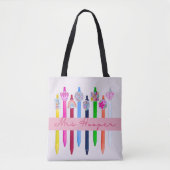 Teacher Tote:心と心を燃やす トートバッグ (正面)