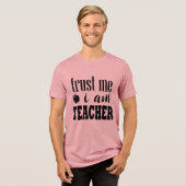 Teacher Typography Quote トライブレンドＴシャツ (正面全面)