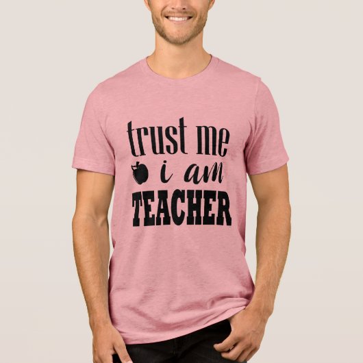 Teacher Typography Quote トライブレンドＴシャツ (正面)