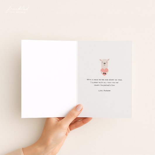 Teacher Valentine Card from Student | Cute Animals カード