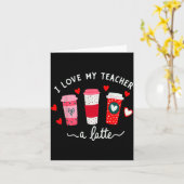 Teacher Valentine Day I Love My Teacher A Latte Co カード (黄色い花)