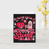 Teacher Valentine Day Shirt My Cl Is Full Of Sweet カード (黄色い花)