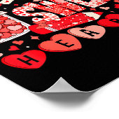 Teacher Valentine Day Shirt My Cl Is Full Of Sweet ポスター (角)