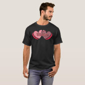 Teacher Valentine Hearts Leopard Funny Valentines  Tシャツ (正面フル)