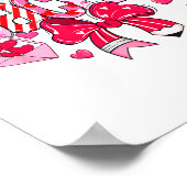 Teacher Valentine Loved Teacher Valentine's Day Co ポスター (角)