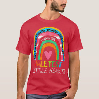 Teacher valentines day  teacher rainbow sweetest h tシャツ