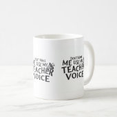 Teacher Voice Mug コーヒーマグカップ (正面右)