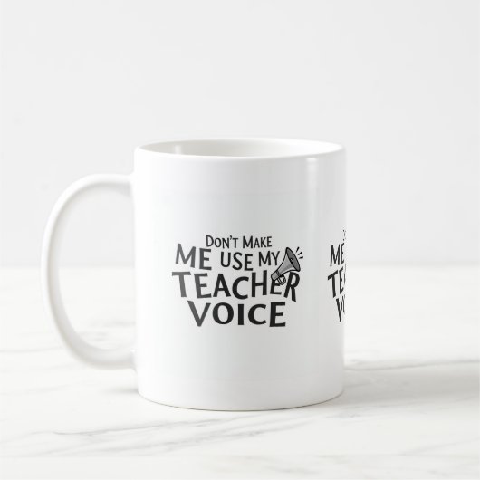 Teacher Voice Mug コーヒーマグカップ (左)