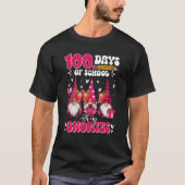 Teachers 100 Days Of School With My Gnomies Valent Tシャツ (正面)