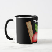 Teacher's Apple Custom Blackboard Mug マグカップ (左)