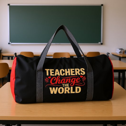 Teachers Change The World ダッフルバッグ
