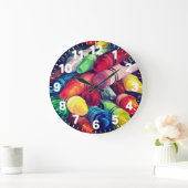 Teachers Color Our World Crayon Time Classroom ラージ壁時計 (ホーム)