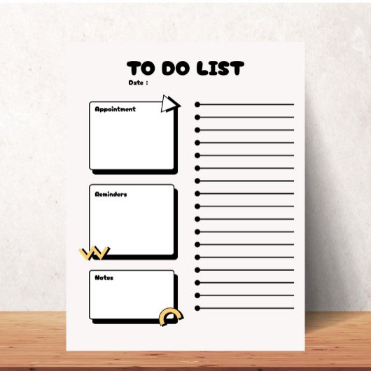 Teacher's Cute Gift , modern to do list planner ポストイット