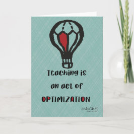 Teacher's Day Appreciation Simple Design カード