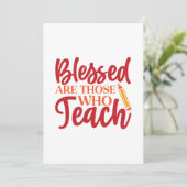 Teacher's Day Blessed Are Those Who Teach サンキューカード (スタンド正面)