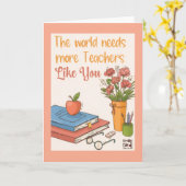 Teacher's Day Card with Flowers カード (黄色い花)