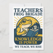 Teachers Frog Brigade – Knowledge Is Power 招待状 (正面)
