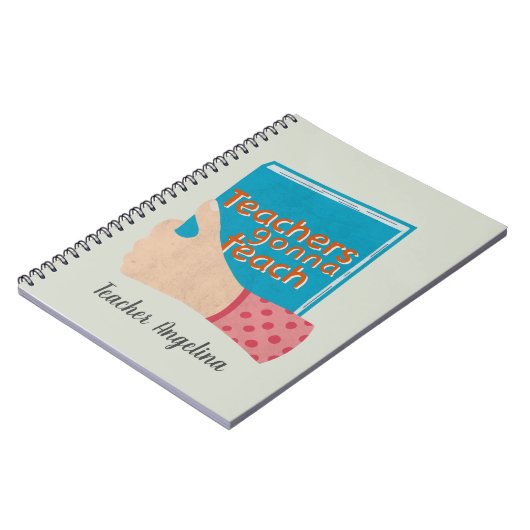Teachers Gonna Teach ノートブック (左側)
