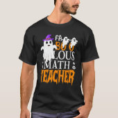 Teachers Halloween Faboolous Math Teacher Men Wome Tシャツ (正面)