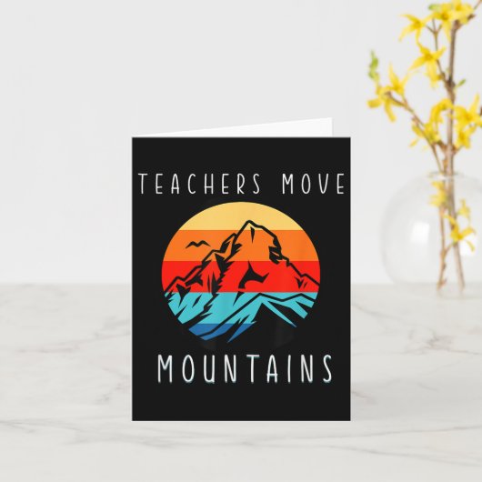 Teachers Move Mountains, Motivational Teacher Quot カード (黄色い花)