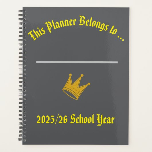 Teachers Planner with space for name プランナー手帳 (正面)