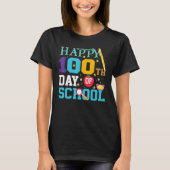 Teachers Pre K Kindergartens Happy 100th Day Of S Tシャツ (正面)
